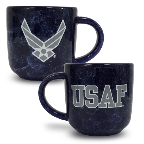 AIR FORCE MARBLED 17 OZ MUG (NAVY) 2