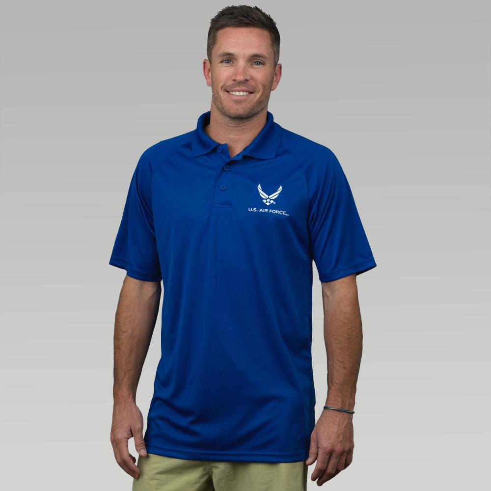 AIR FORCE PERFORMANCE POLO (ROYAL) 3