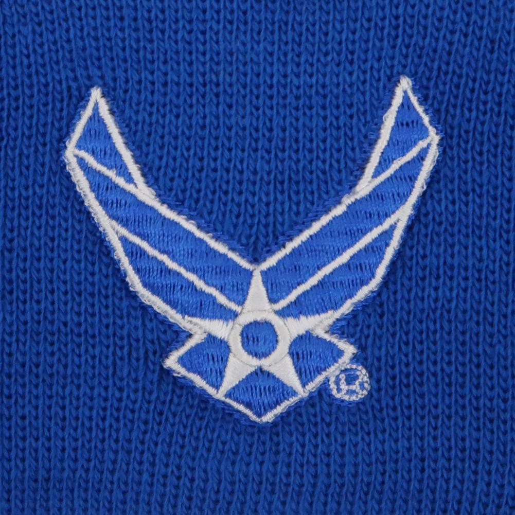 AIR FORCE POM POM KNIT BEANIE (ROYAL) 2