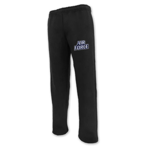 AIR FORCE TWILL LOGO SWEATPANTS (BLACK)