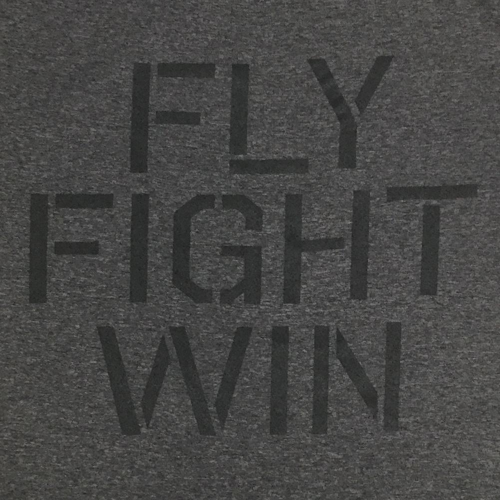 AIR FORCE UNDER ARMOUR FLY FIGHT WIN TECH T-SHIRT (CHARCOAL) 8