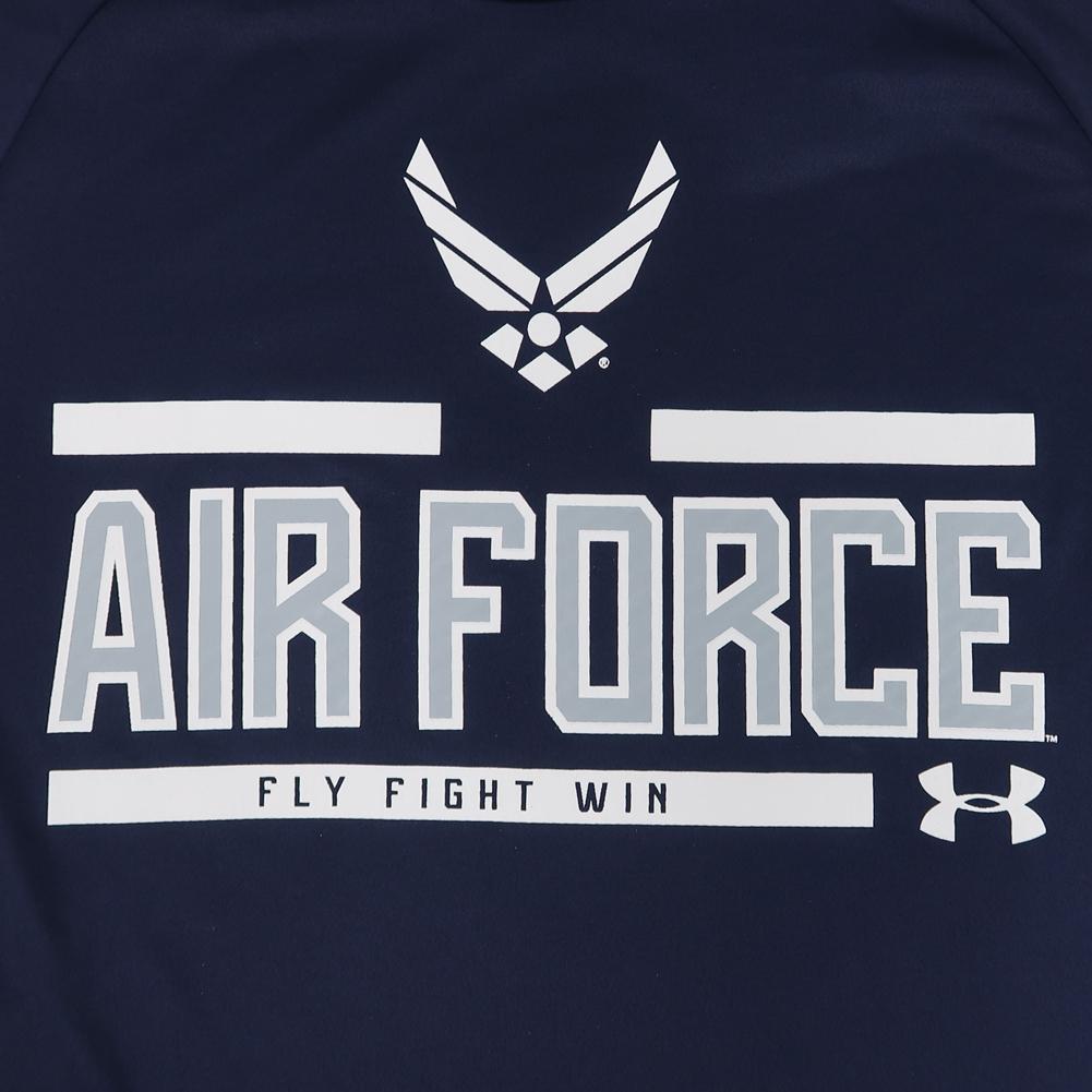 AIR FORCE UNDER ARMOUR WINGS LOGO LONG SLEEVE T-SHIRT (NAVY) 2