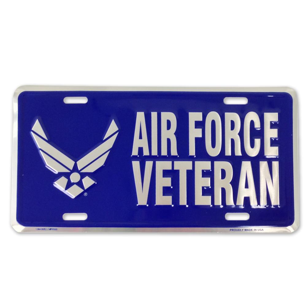 AIR FORCE VETERAN LICENSE PLATE (12