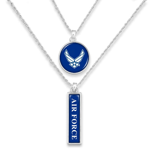 AIR FORCE WINGS DOUBLE DOWN NECKLACE