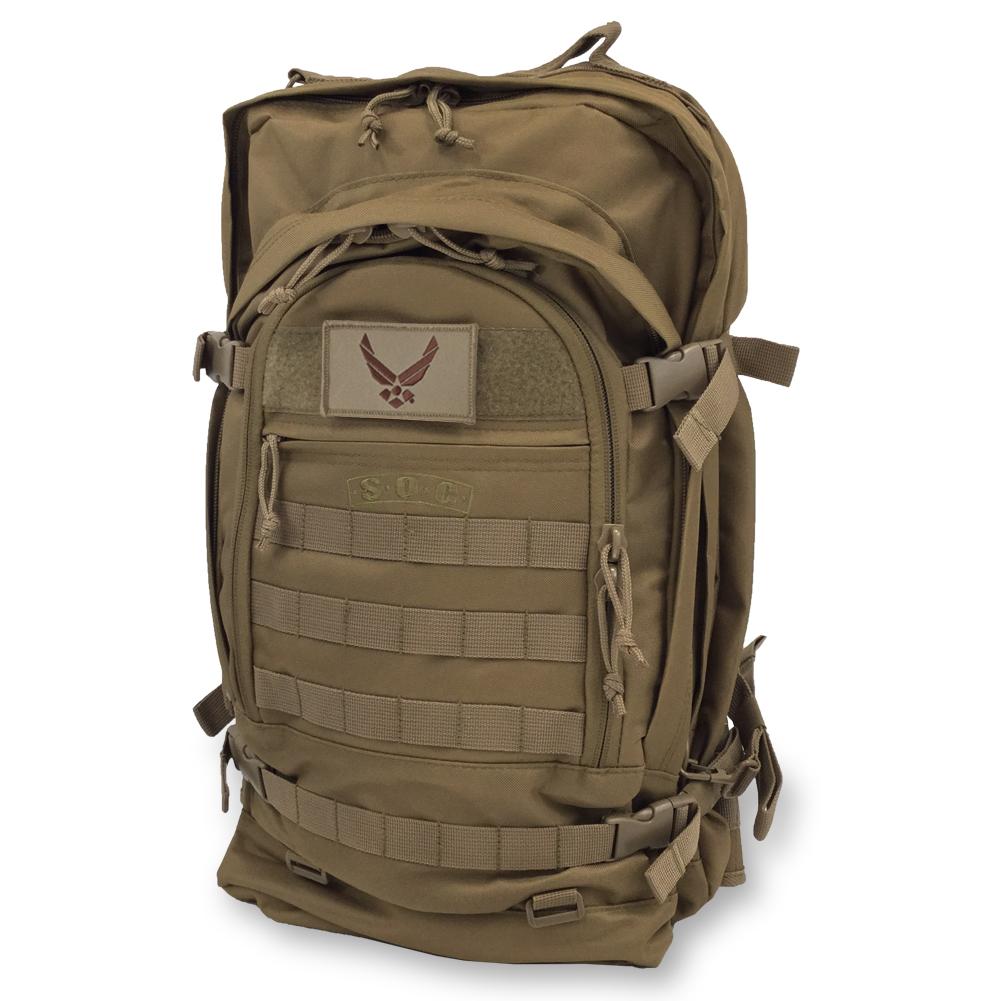 AIR FORCE WINGS S.O.C. BUGOUT BAG (COYOTE BROWN)