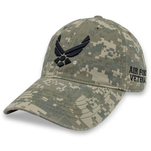 AIR FORCE WINGS VETERAN HAT (DIGI CAMO) 5