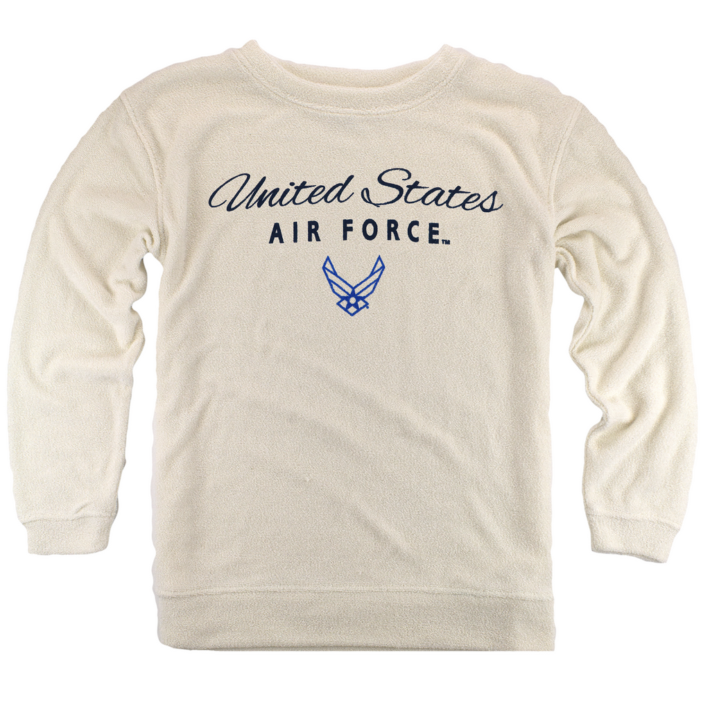 United States Air Force Wings Oversized Cozy Crew (Oatmeal)