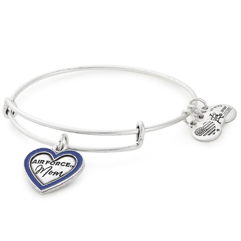 ALEX AND ANI AIR FORCE MOM BANGLE (SILVER) 4