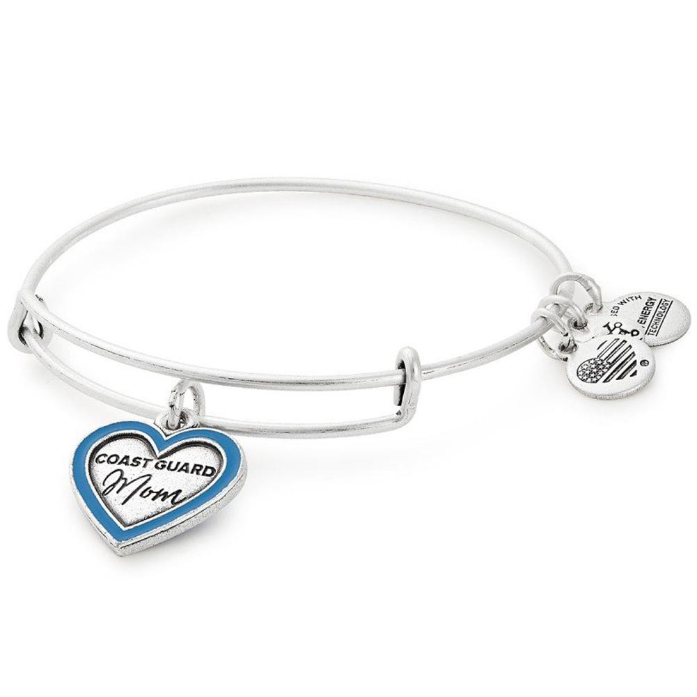 ALEX AND ANI COAST GUARD MOM BANGLE (SILVER)