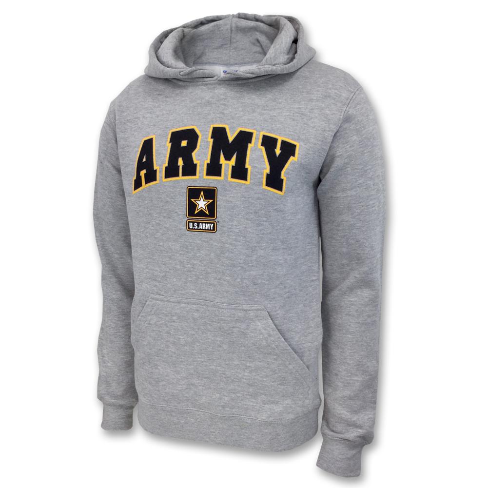 ARMY ARCH STAR HOOD (GREY) 2