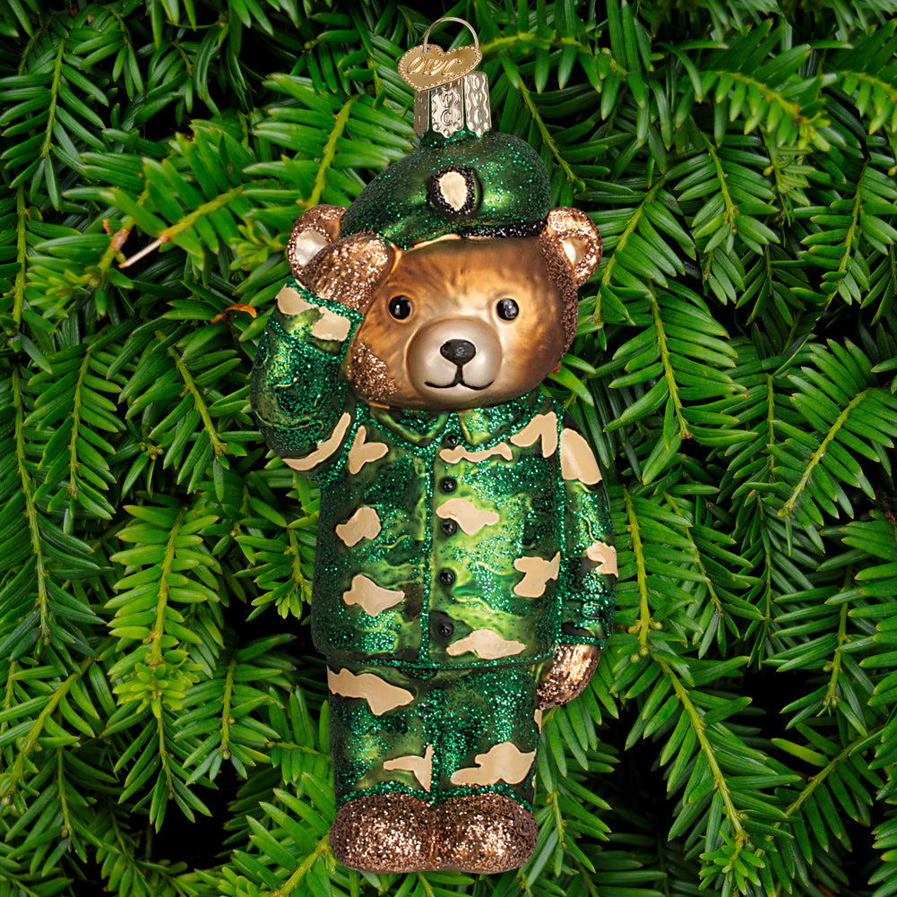 ARMY BEAR ORNAMENT 2