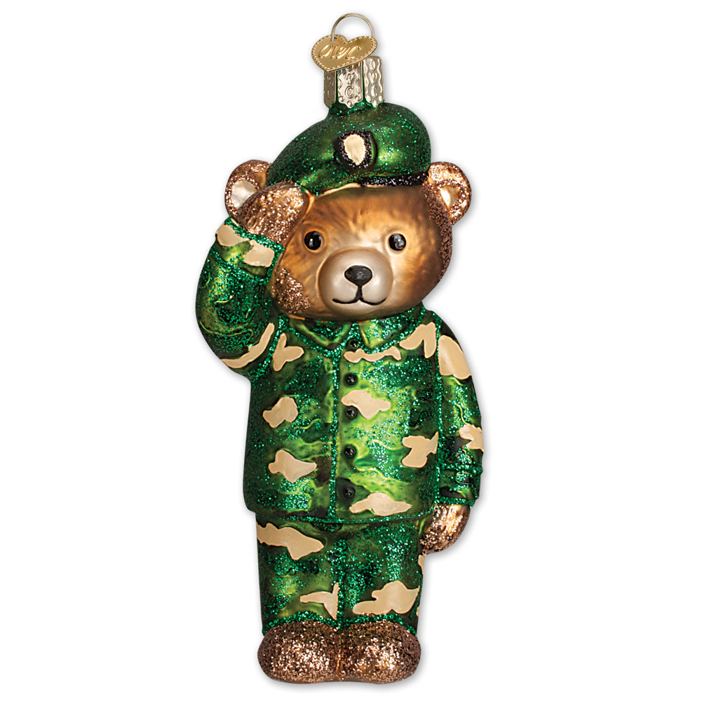 ARMY BEAR ORNAMENT