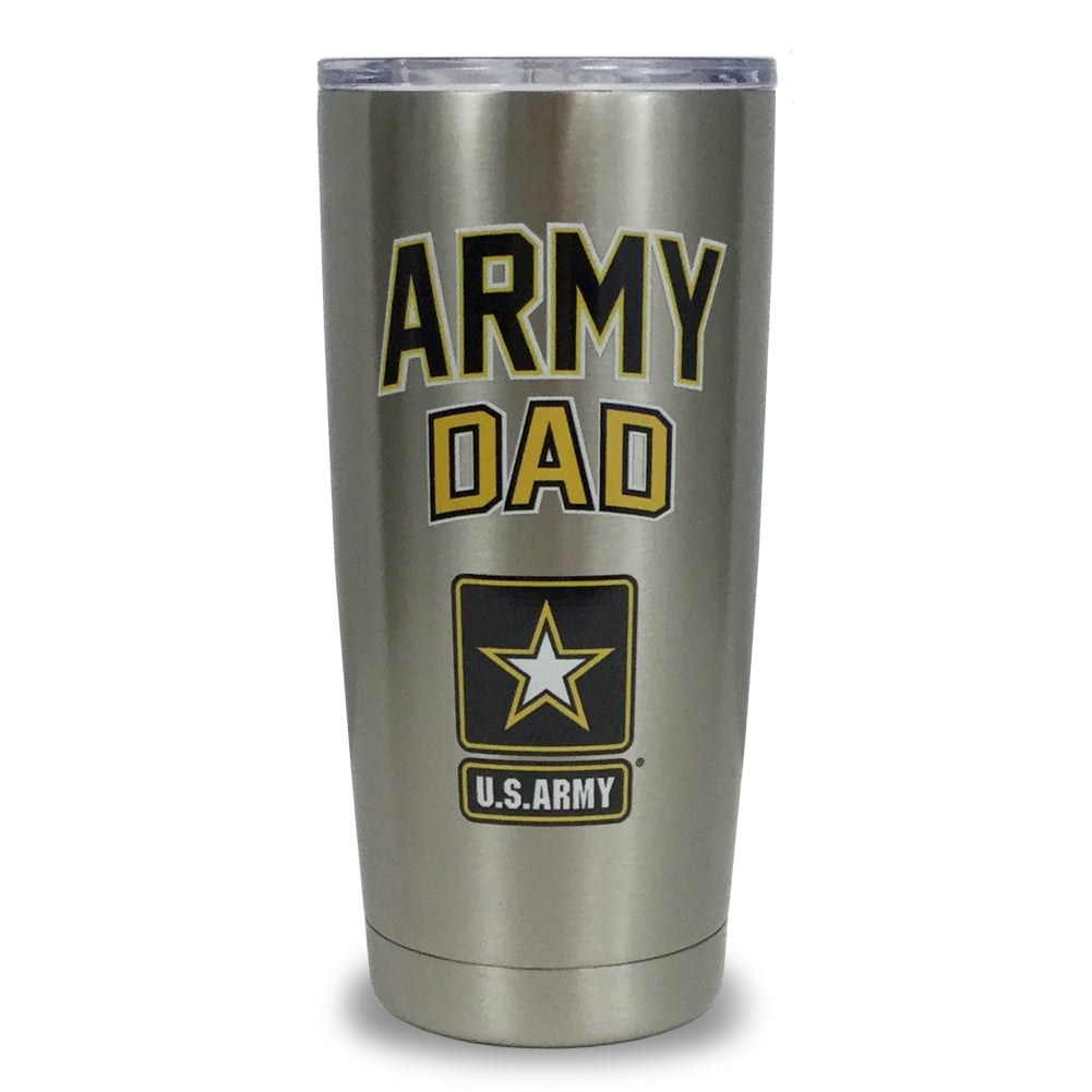 ARMY DAD STAINLESS STEEL TUMBLER (SILVER) 1