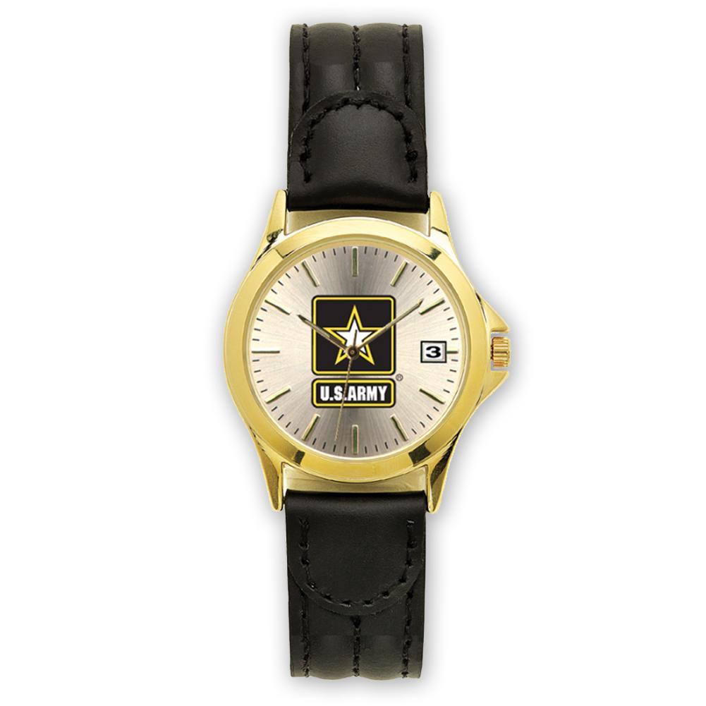 ARMY DELUXE LEATHER WATCH W/BRASS CASE 1