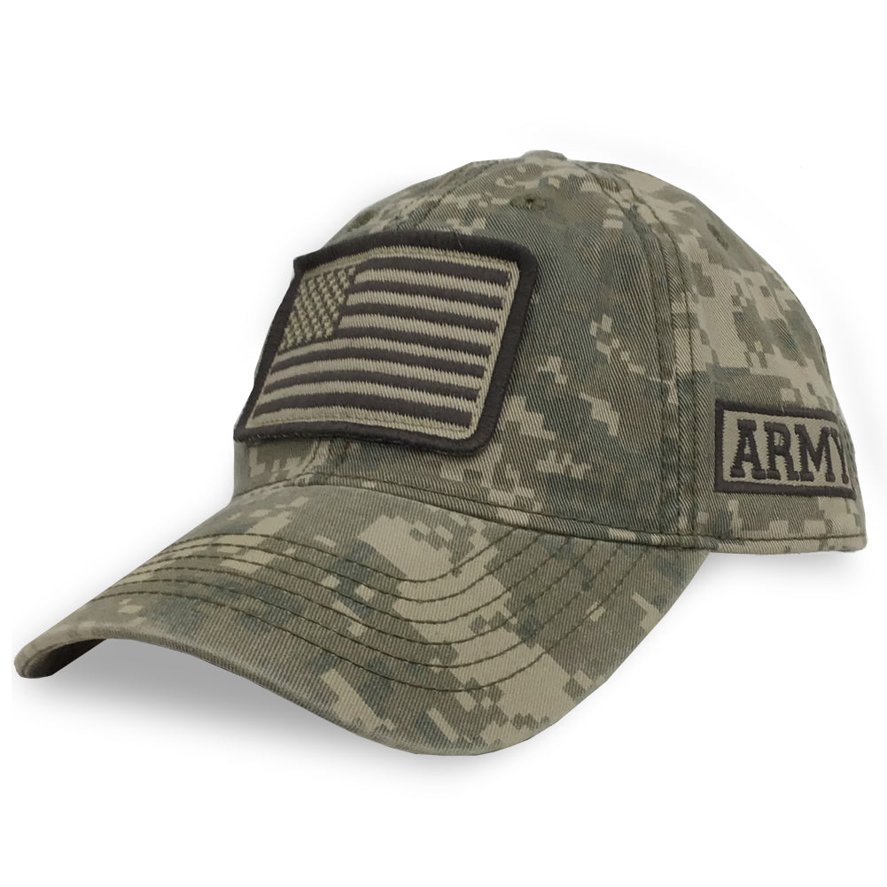 ARMY DIGI CAMO FLAG HAT (CAMO) 2