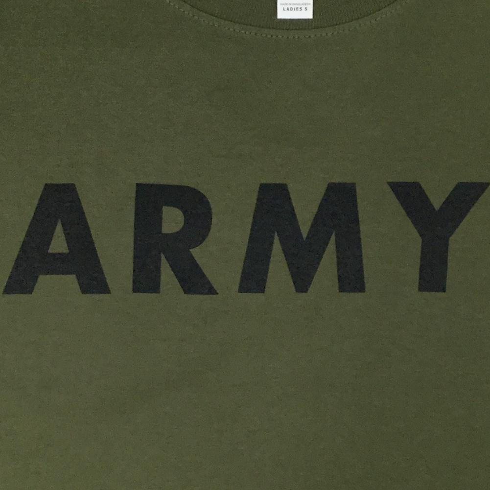 ARMY LADIES LOGO CORE T-SHIRT (OD GREEN) 1