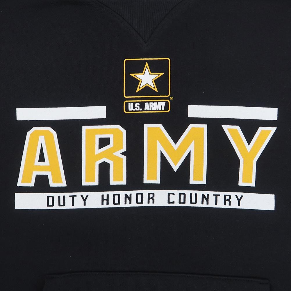 ARMY LADIES UNDER ARMOUR STAR LOGO ALL DAY FLEECE HOOD (BLACK)