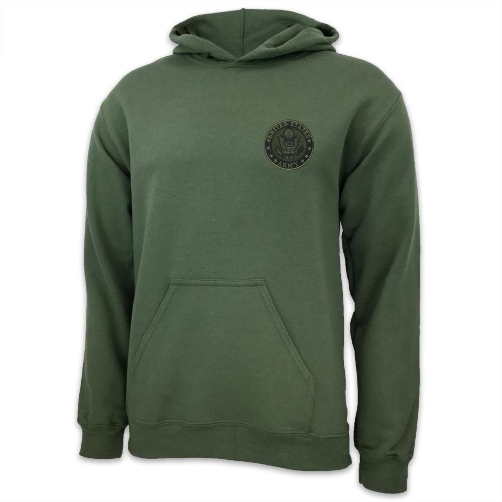 ARMY LOGO PATCH HOOD (OD GREEN)