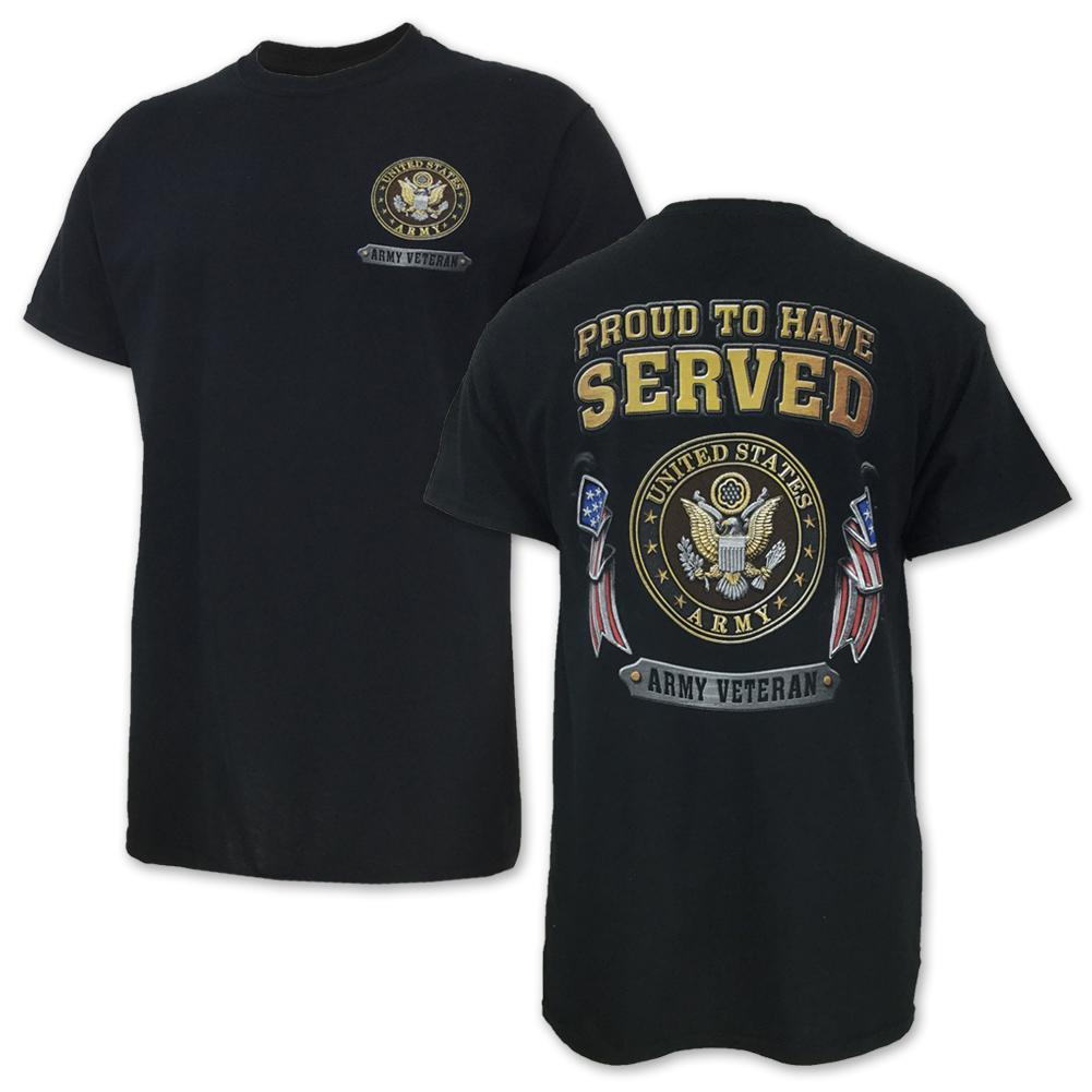 ARMY METAL EMBLEMS T-SHIRT (BLACK)