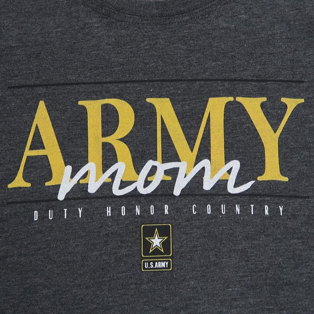 ARMY MOM LADIES 3/4 SLEEVE T-SHIRT (BLACK) 2