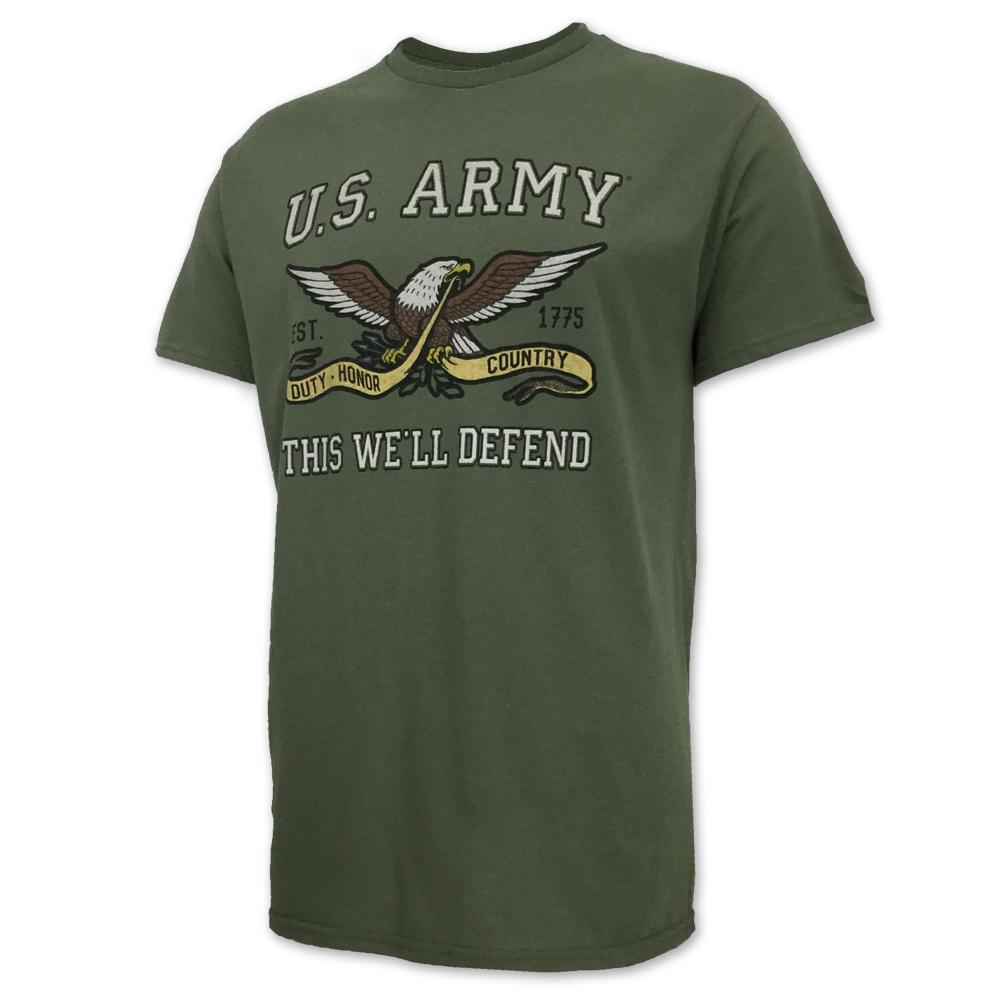 ARMY RETRO T-SHIRT (OD GREEN)