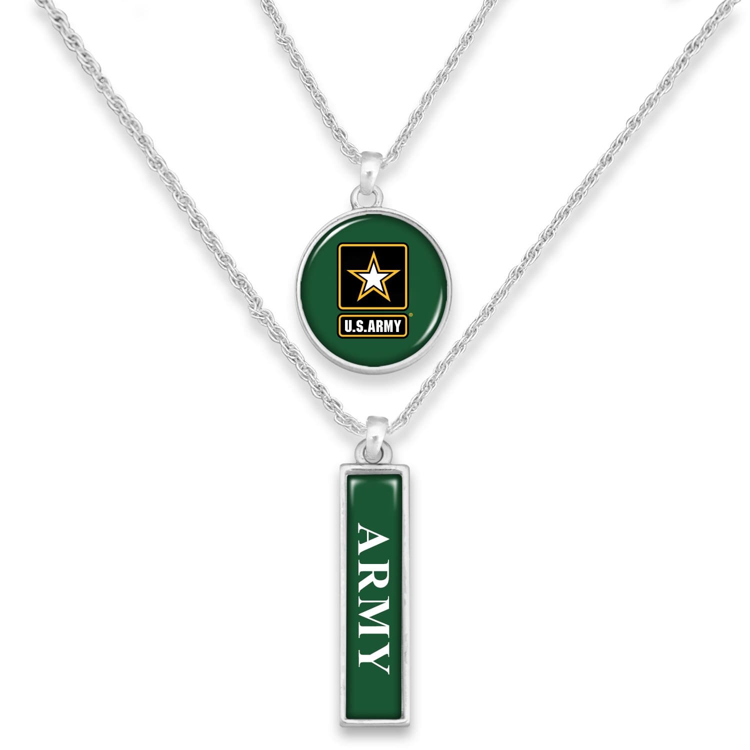 ARMY STAR DOUBLE DOWN NECKLACE