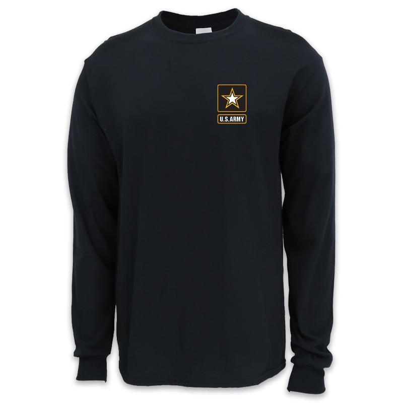 ARMY STAR LOGO LONG SLEEVE T-SHIRT (BLACK)