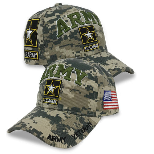 ARMY STAR VETERAN DIGITAL CAMO HAT (CAMO) 3