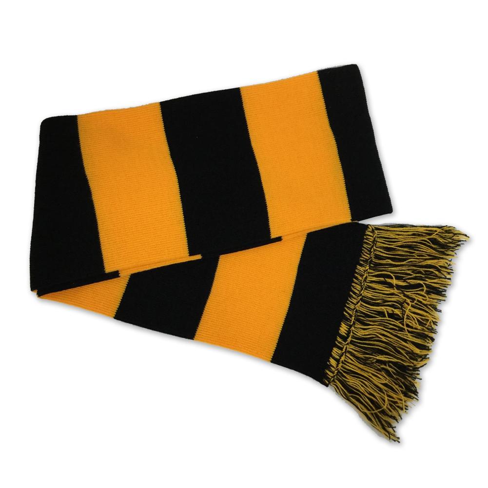 ARMY STRIPE SCARF (BLACK/GOLD)