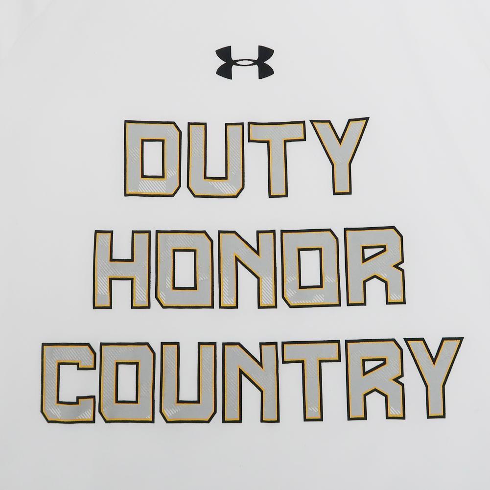 ARMY UNDER ARMOUR DUTY HONOR COUNTRY LONG SLEEVE TECH T-SHIRT (WHITE) 2