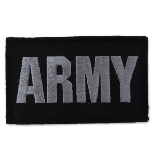 ARMY VELCRO PATCH (BLACK)