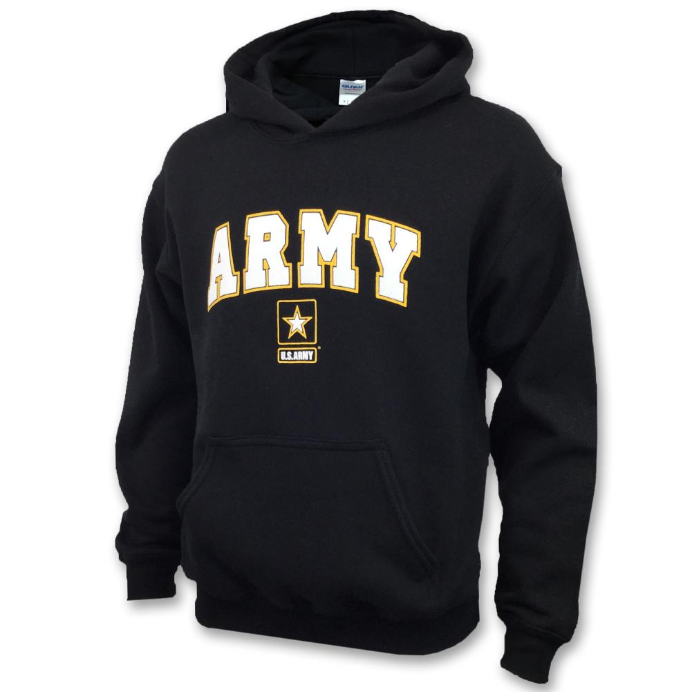 ARMY YOUTH ARCH STAR HOOD (BLACK) 2