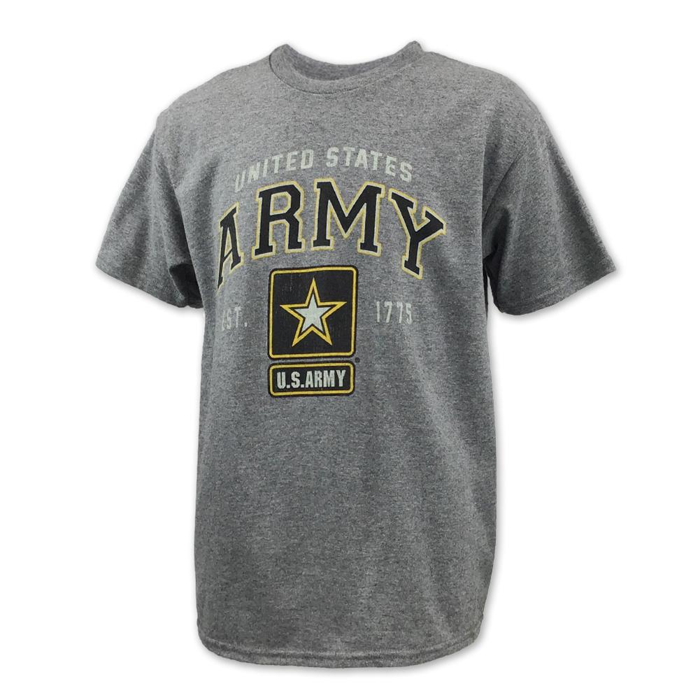 ARMY YOUTH STAR EST. 1775 T-SHIRT (GREY) 1