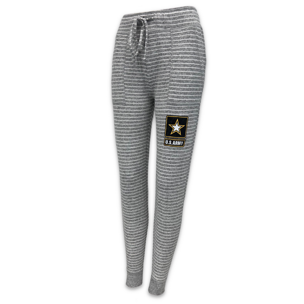 Army Star Ladies Cuddle Jogger (Heather Stripe)