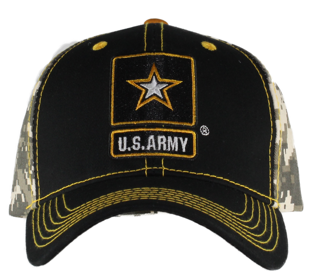 Army Star Camo Back Hat