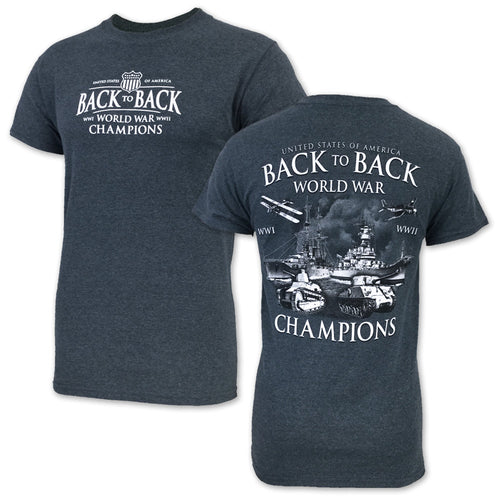 BACK TO BACK WORLD CHAMPIONS T-SHIRT (GREY) 2