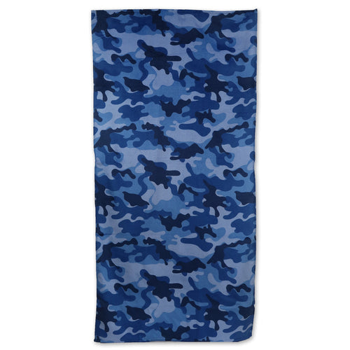 BLUE CAMOUFLAGE BEACH TOWEL (30