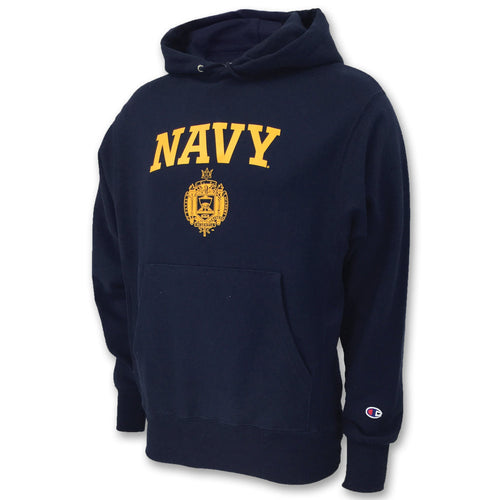 USNA ISSUE CHAMPION REVERSE WEAVE HOOD (NAVY) 2