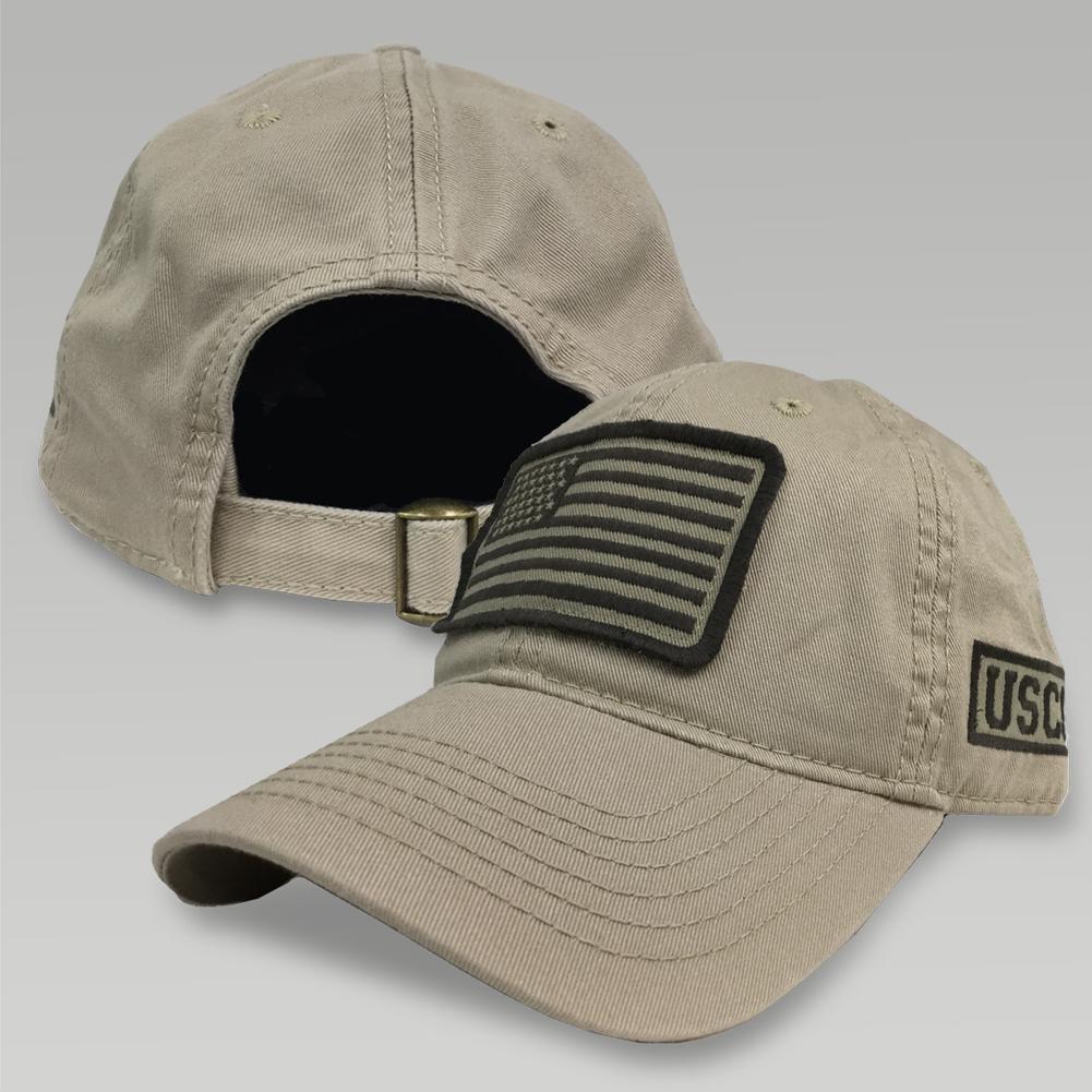 COAST GUARD PATCH FLAG HAT (KHAKI) 4