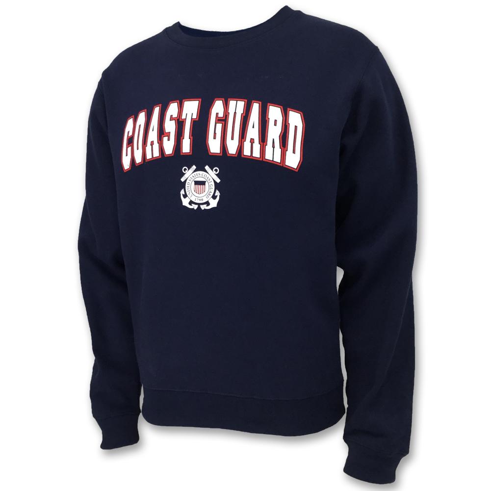 COAST GUARD ARCH SEAL CREWNECK (NAVY) 2