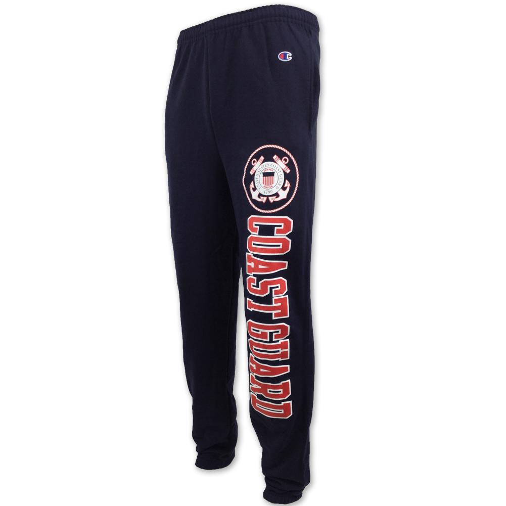 COAST GUARD CHAMPION FLEECE SWEATPANTS (NAVY) 4