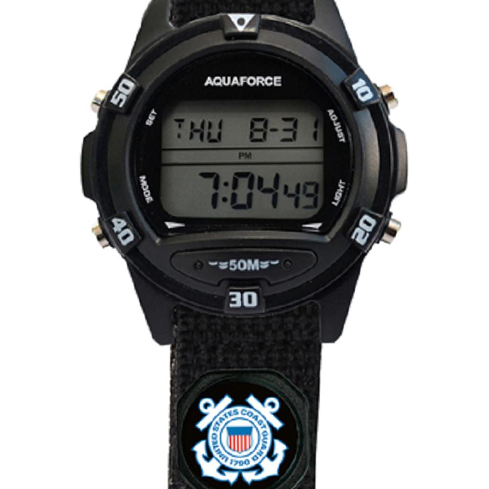 COAST GUARD DIGITAL CARABINER WATCH (BLACK) 2