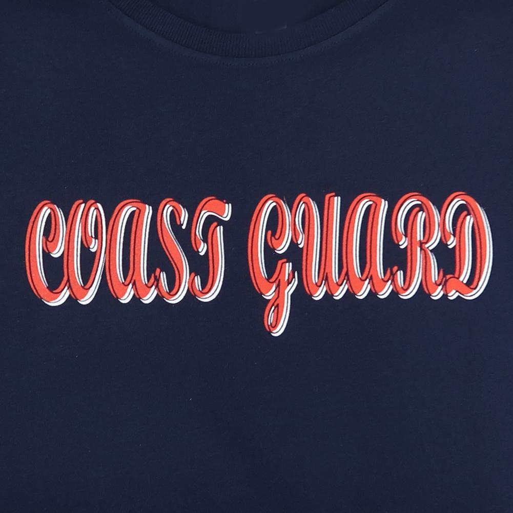 COAST GUARD LADIES 2C SCRIPT T-SHIRT (NAVY)