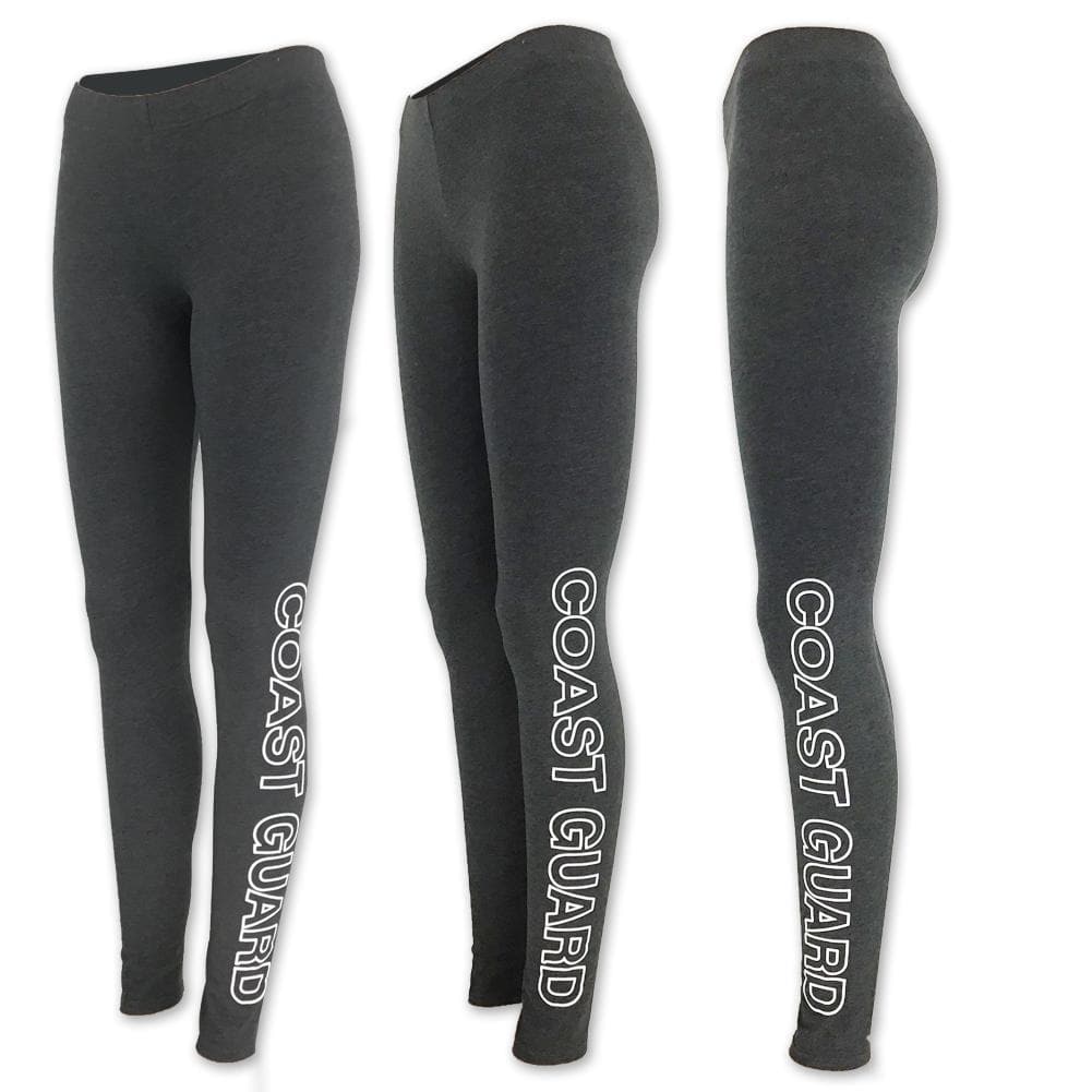 COAST GUARD LADIES LOVE 'EM LONGER LEGGINGS (CHARCOAL) 1