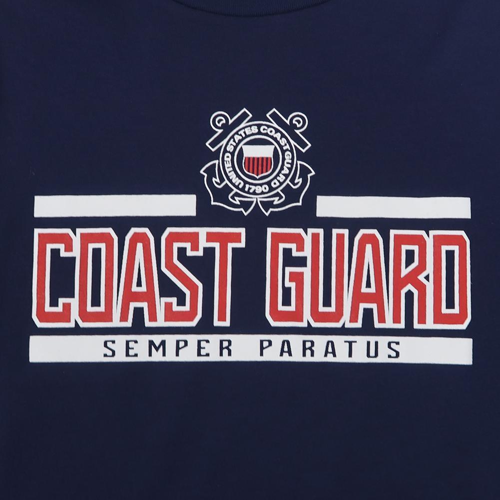 COAST GUARD LADIES UNDER ARMOUR SEAL LOGO PERFORMANCE COTTON T-SHIRT (NAVY)