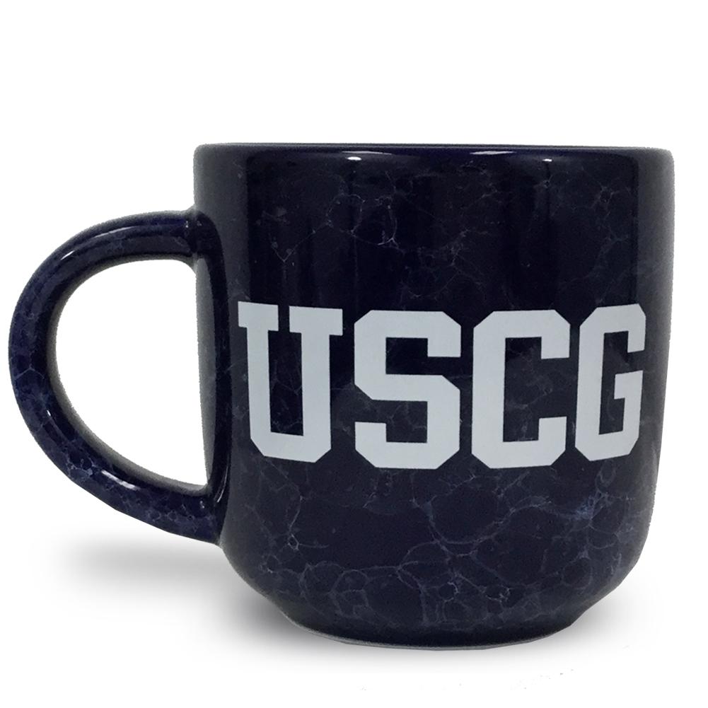 COAST GUARD MARBLED 17 OZ MUG (NAVY) 1