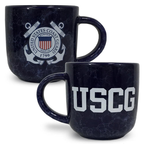 COAST GUARD MARBLED 17 OZ MUG (NAVY) 2