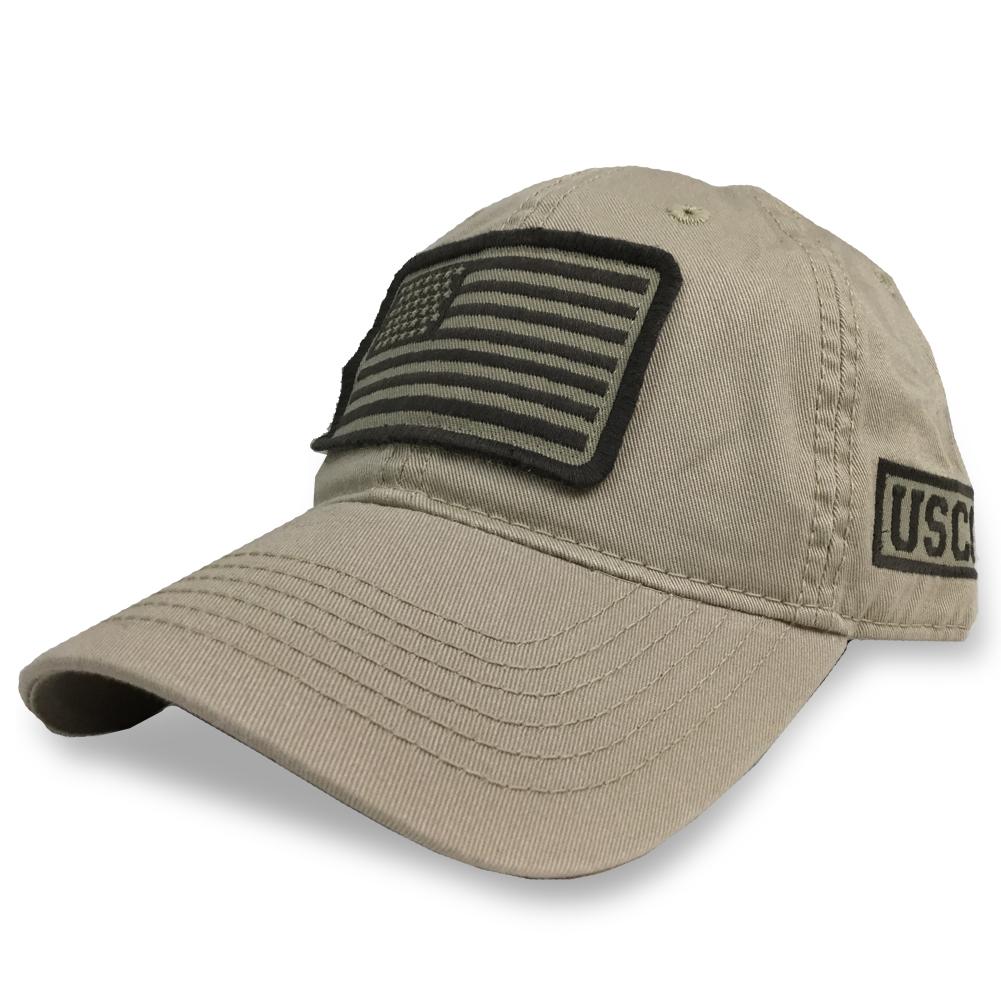 COAST GUARD PATCH FLAG HAT (KHAKI) 6