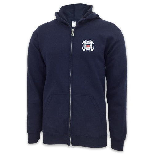 COAST GUARD SEAL LOGO FULL ZIP (NAVY)