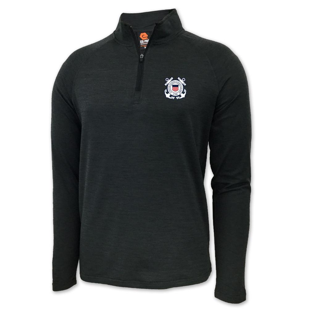 COAST GUARD SEAL LOGO PERFORMANCE 1/4 ZIP (GREY)